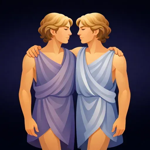 Ilustración del signo Géminis